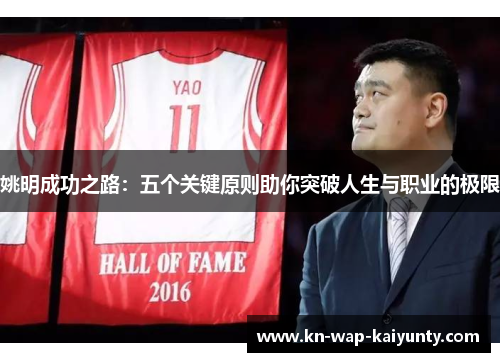 姚明成功之路：五个关键原则助你突破人生与职业的极限
